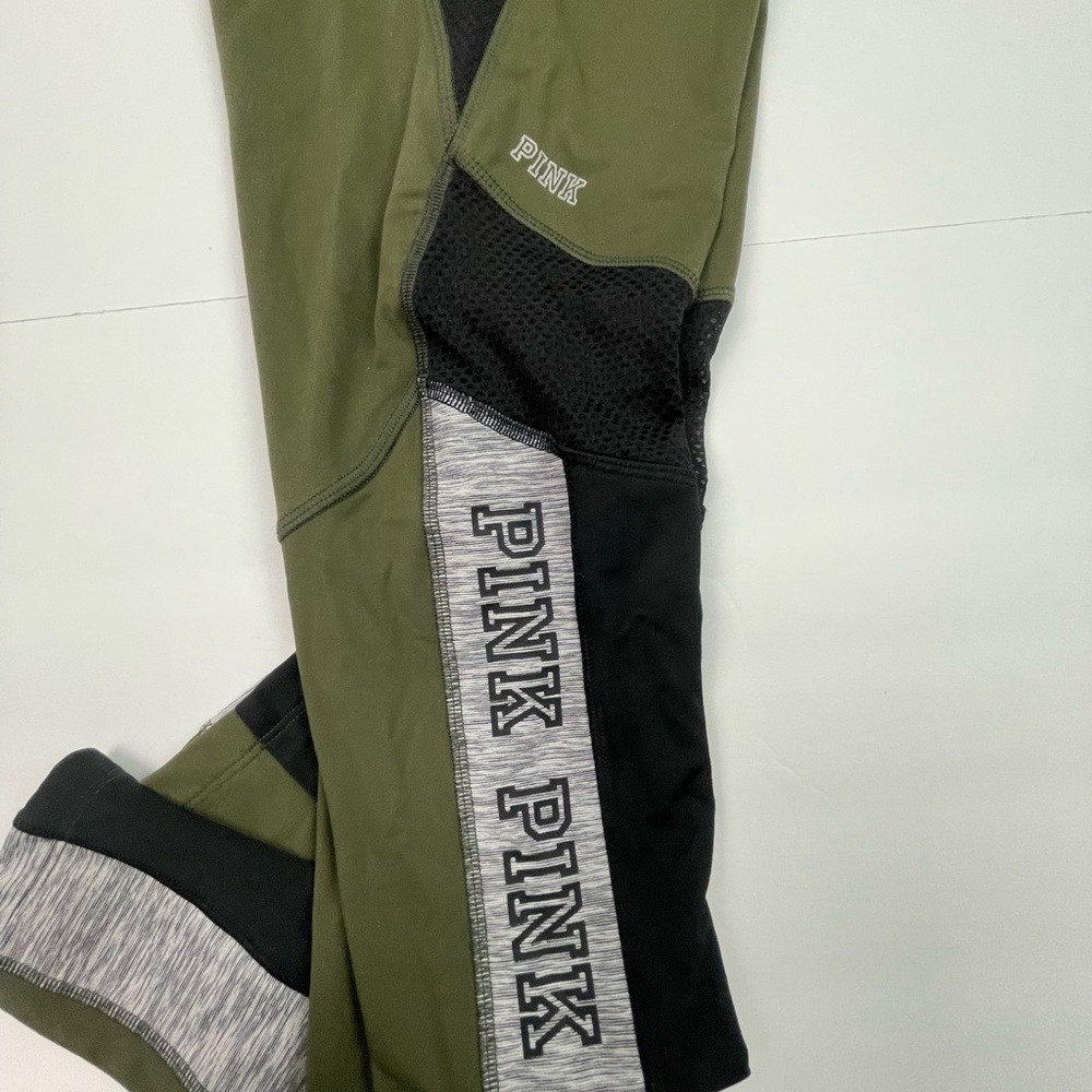Pink Victoria Secret ultimate green grey leggings athletic pants - Picture 2 of 11